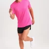 Camiseta Running Manga Corta Hombre Code Fucsia El Ctrico P