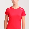 Camiseta Manga Corta Ultra Rojo El Ctrico Mujer