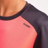 Camiseta Running Manga Corta Mujer Limit Coral Fl Or Gris D