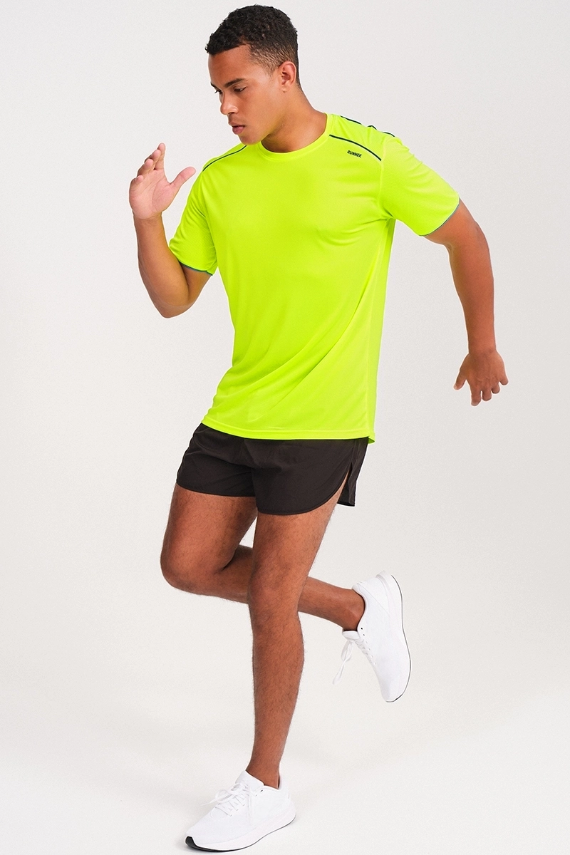 Camiseta Running Manga Corta Ultra Amarillo Cido P