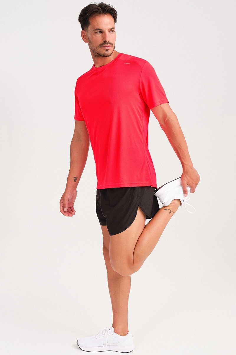 Camiseta Manga Corta Plain Neon Red P