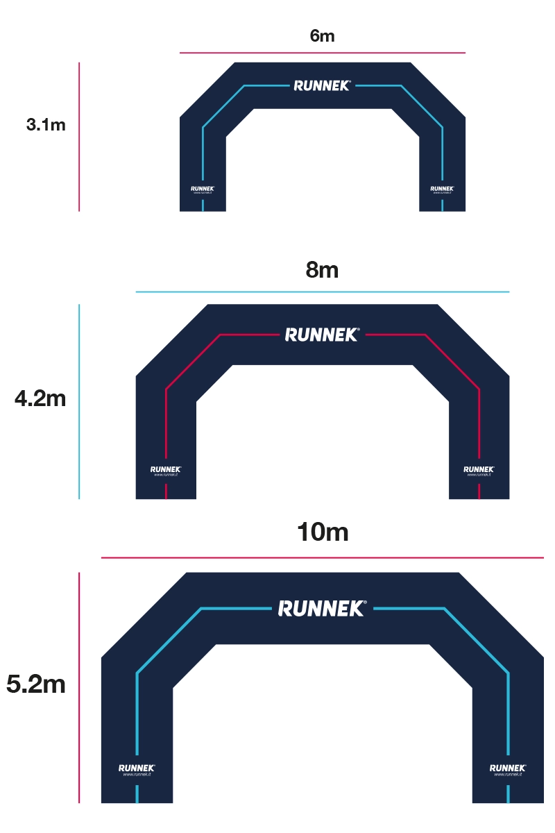 Arco traguardo Runnek personalizzabile 03