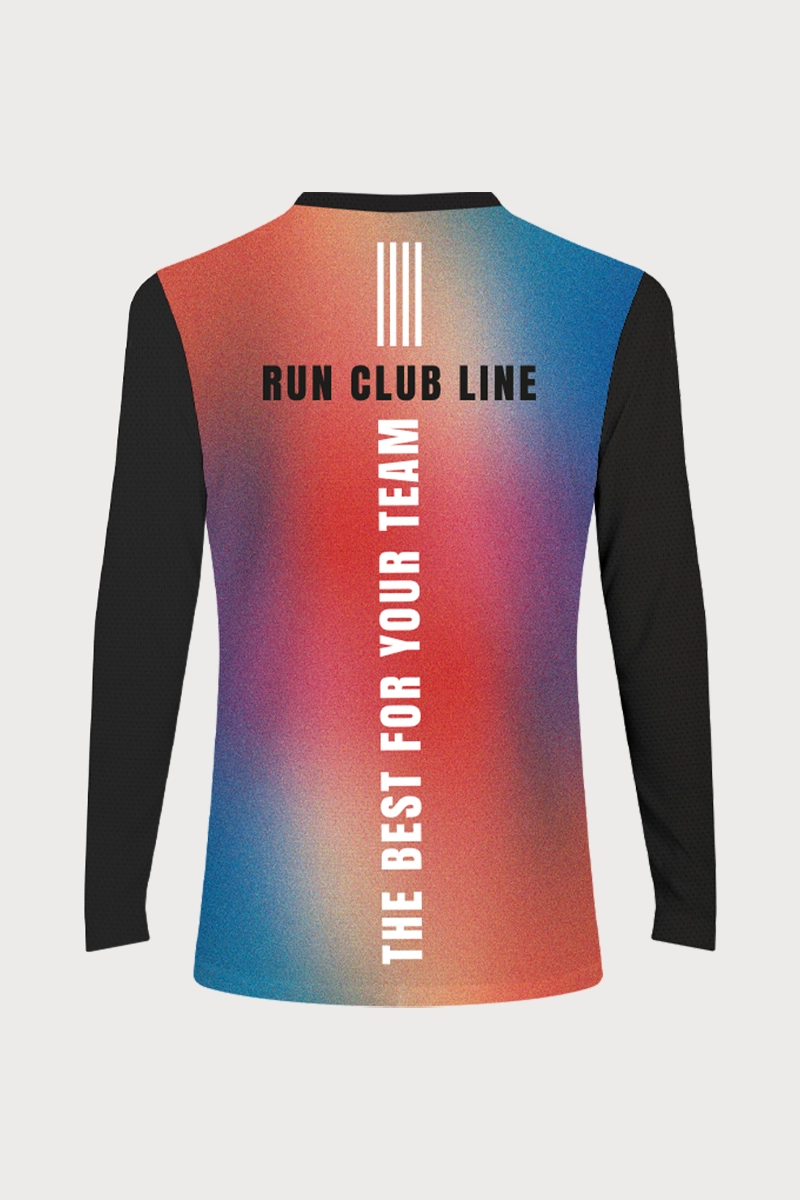 Maglia da running manica lunga da donna personalizzabile per team sportivi 01