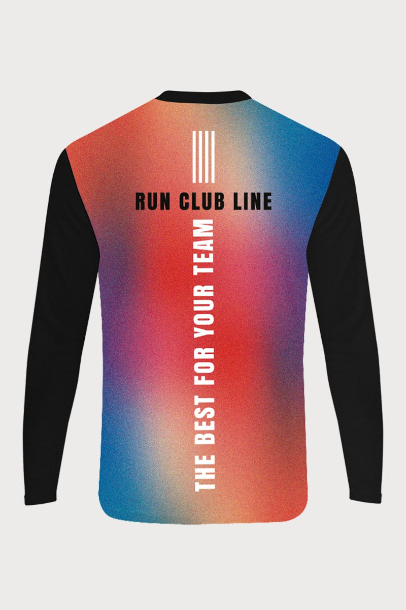 Maglia da running manica lunga personalizzabile per team sportivi 02
