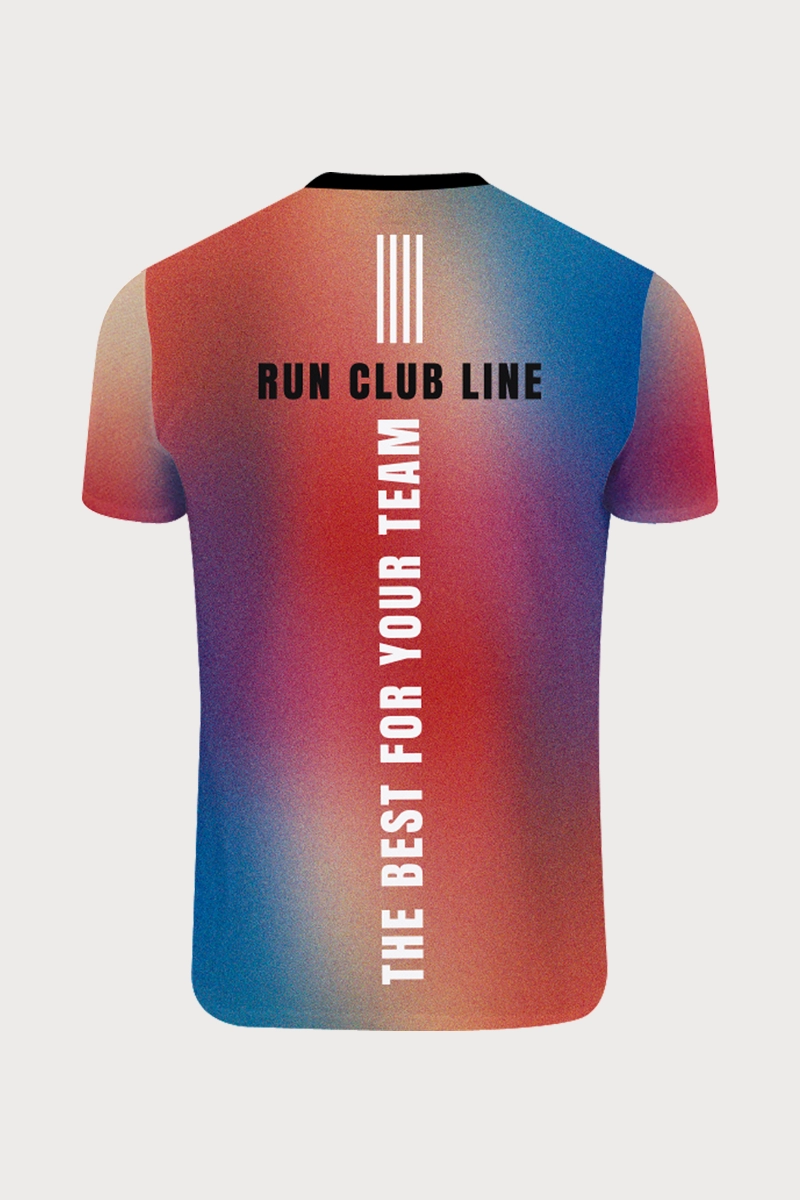 Maglia da trail running manica corta personalizzabile per team sportivi 02