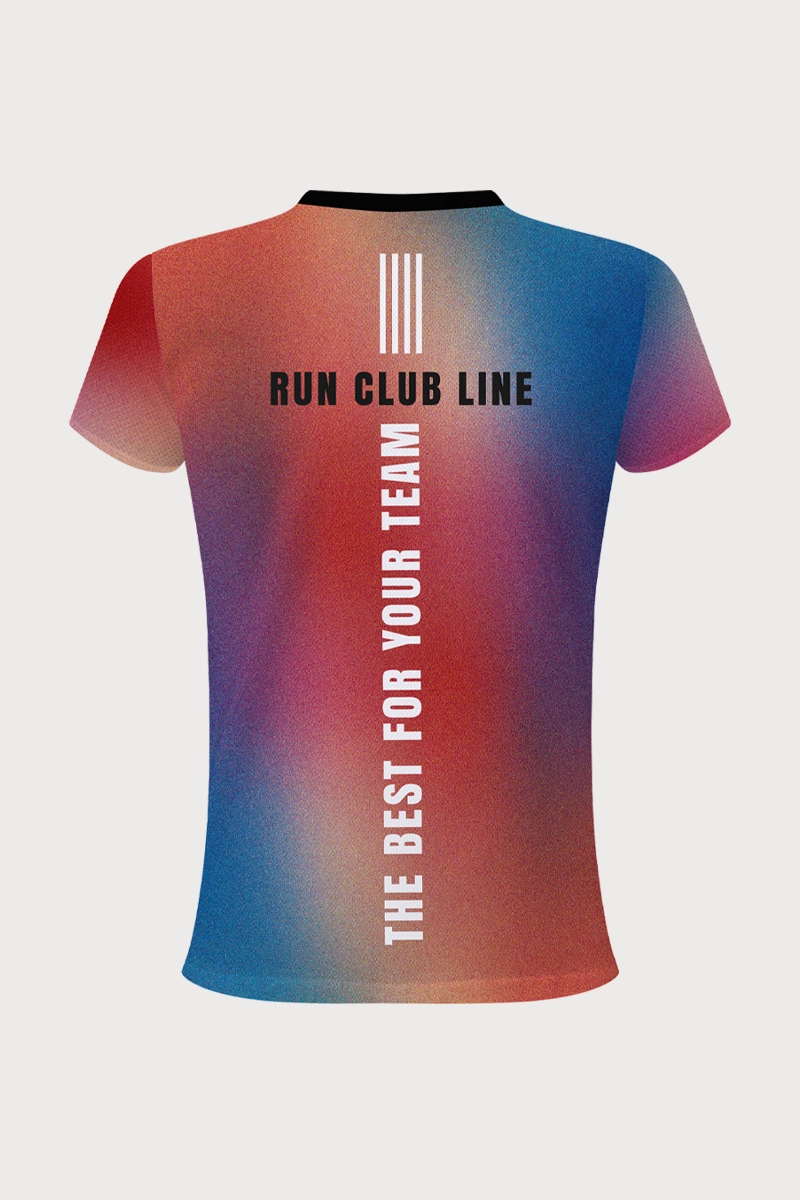 Maglia tecnica da running da donna manica corta personalizzabile per team 02