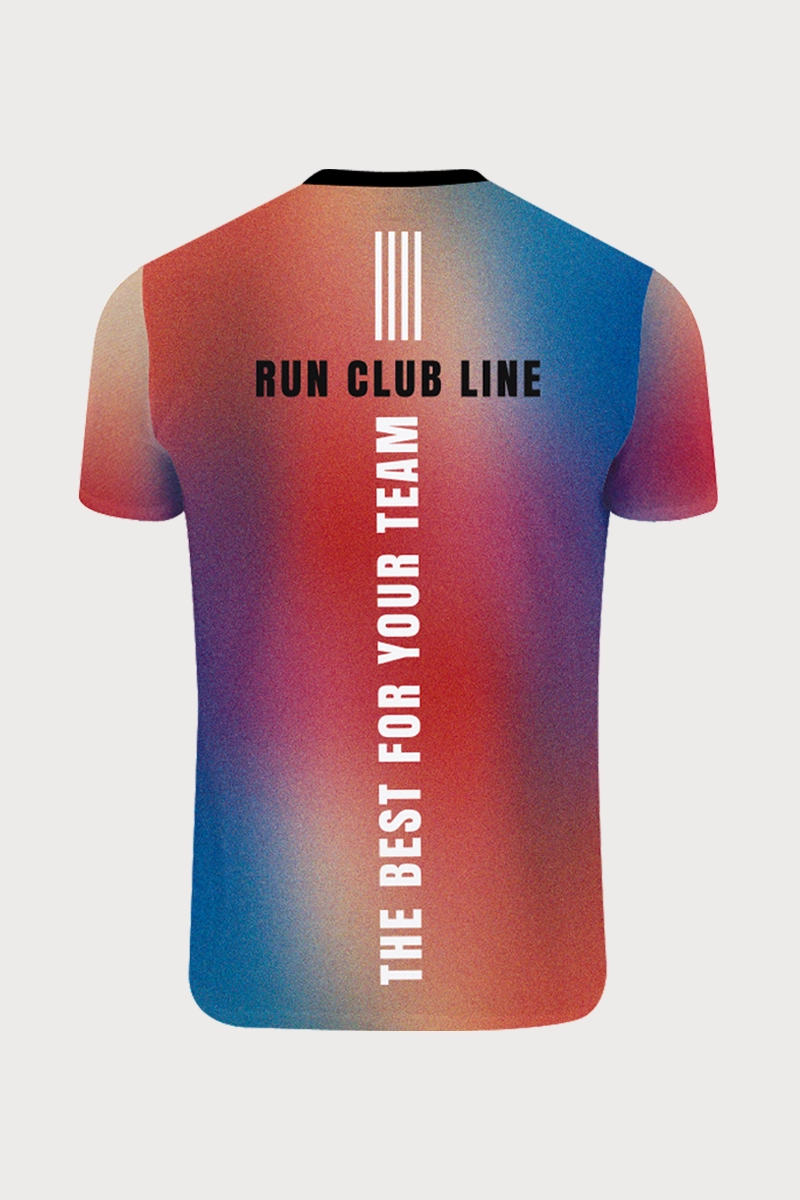 Maglia tecnica da running manica corta personalizzabile per team 03