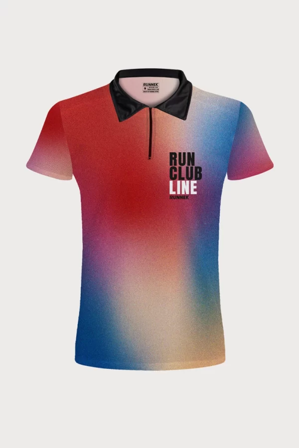 Polo de atletismo Runnek Manga Corta Cremallera Mujer