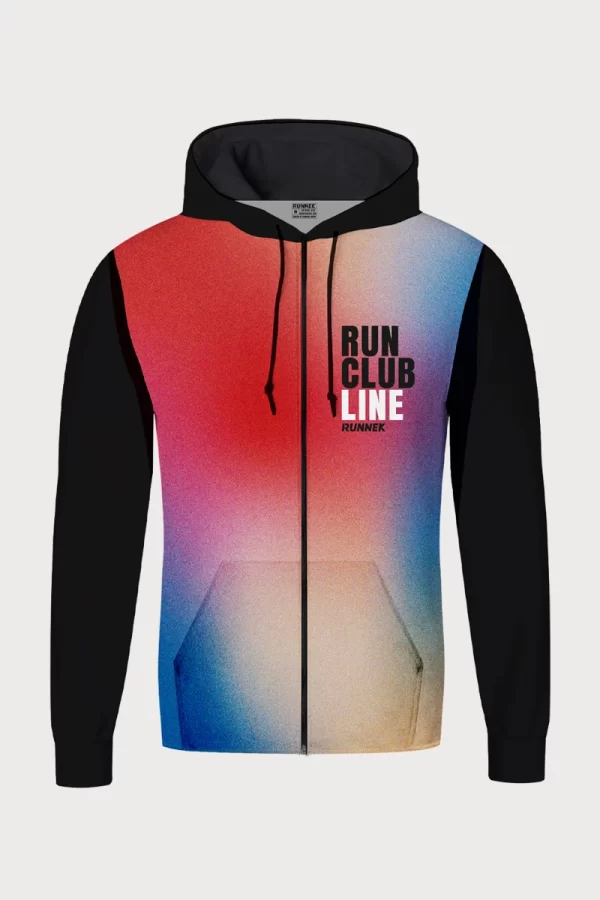 Sudadera de atletismo Runnek Capucha Cremallera