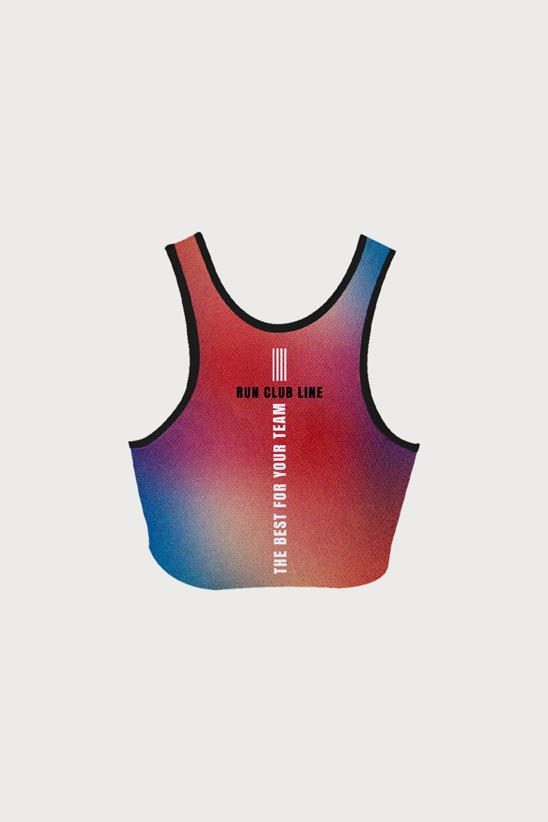 Top da corsa da donna personalizzabile per team sportivi 01