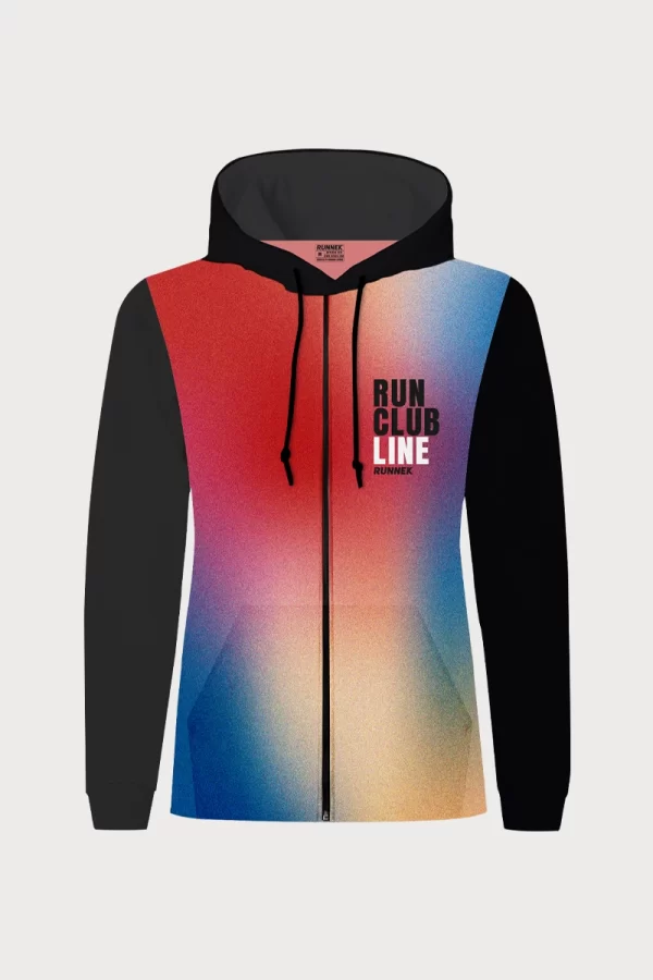 Sudadera de atletismo Runnek Capucha Cremallera Mujer